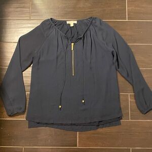 Michael Kors Navy Blue Blouse Size 6